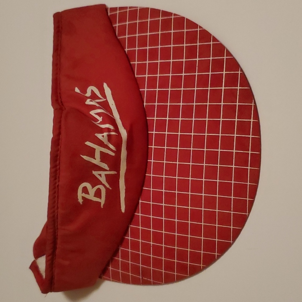 Bahamas Red and White Sun Visor